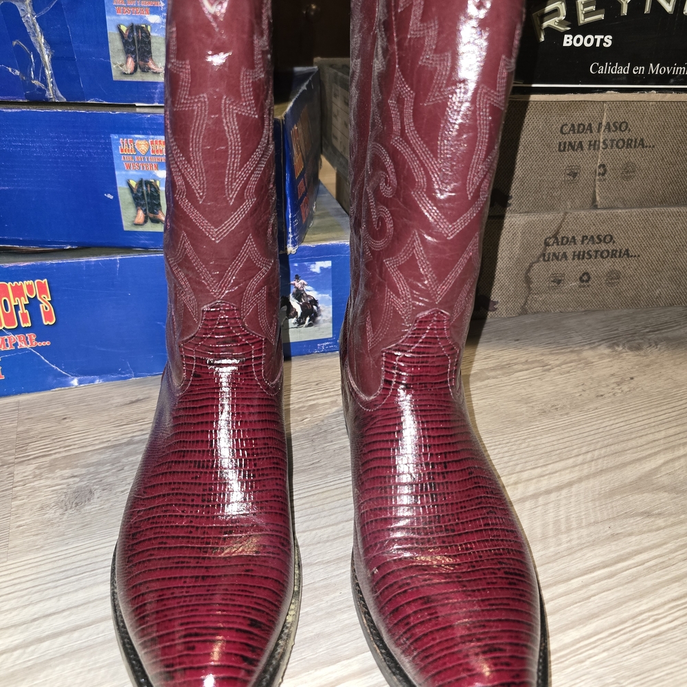 Men's Red Lizard Western Boots